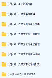 中央财经大学 市场营销学（张云起版）60课时 含课件 高清 手机可看