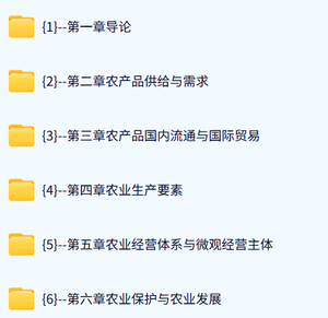 山东财经大学 农业经济学（李秉龙3版）孙小燕47课时 含课件 高清 手机可看