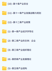 新疆财经大学 产业经济学（苏东水版）高志刚45课时 含课件 高清 手机可看