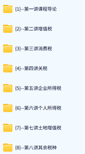 江西财经大学 中国税制（王乔3版）43课时 含课件 高清 手机可看