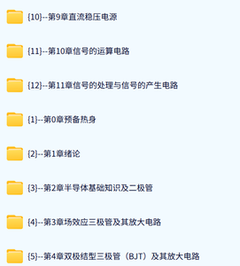 武汉理工大学 模拟电子技术基础（康华光6版）许菲60讲 含课件 高清 手机可看