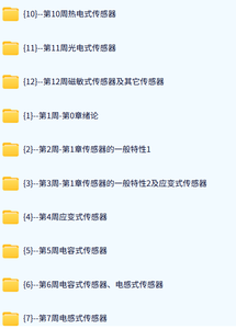 武汉大学 传感器技术 吴琼水99讲 含课件 高清 手机可看