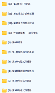 东南大学 传感器技术（贾伯年版）宋爱国12讲  含课件 高清 手机可看