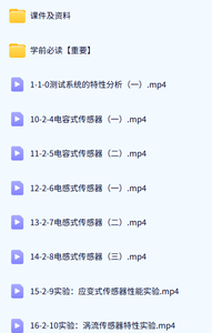 国防科技大学 传感器与测试技术（叶湘滨版）55讲 含课件 高清 手机可看