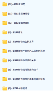 湖南农业大学 作物栽培学（ 董钻版）官春云80课时 含课件、试卷、资源 手机可看