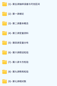 南京医科大学 医学统计学（于浩3版）陈峰58课时 含课件 高清 手机可看