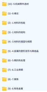 中国地质大学 金属材料及热处理（崔占全2版）徐林红56课时  高清 手机可看