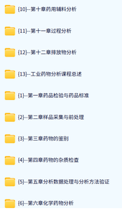 山东大学 工业药物分析（贺浪冲3版）王海钠60课时  高清 手机可看