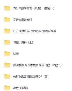 专升本《高等数学》课后习题全解PDF+试题及答案解析+视频课程