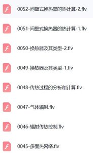 哈尔滨工业大学 传热学（杨世铭4版）阮立明 52讲 带课件（手机可看）