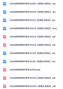 03009《精神障碍护理学》自考资料+考前押题+历年真题及答案