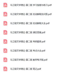 马工程《文学理论》第二版课后习题+考研真题笔记+PDF教材