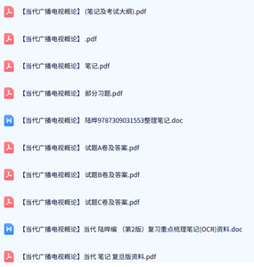专业课《当代广播电视概论》试题及答案+知识点+重点笔记