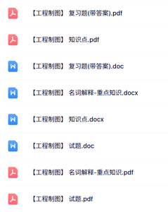 专业课《工程制图》试题及答案+知识点+名词解释