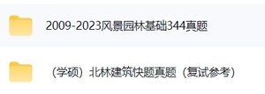北京林业大学《344风景园林基础+503园林设计》考研真题答案+思维导图及讲义