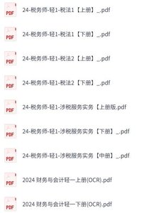 轻一《税务师》电子版pdf（含上中下册）