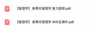 斯蒂芬《管理学》本科生课件+复习提纲
