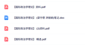 专业课《国际政治学理论》知识点+重点笔记