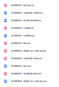 专业课《护理管理学》知识点+重点笔记+试题及答案