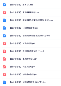 专业课《会计学原理》知识点+重点笔记+试题及答案