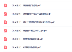 濮良贵《机械设计》知识点+重点笔记+试题及答案