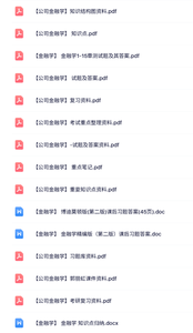 专业课《金融学》知识点+重点笔记+试题及答案
