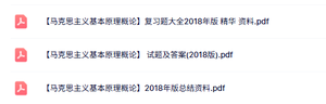 2018年版《马克思主义基本原理概论》复习题答案+重点笔记