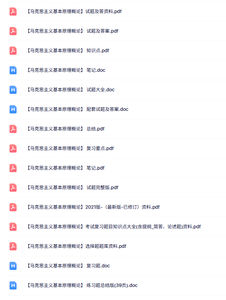专业课《马克思主义基本原理概论》知识点+重点笔记+试题及答案
