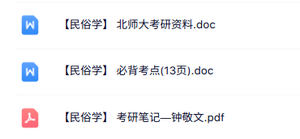 专业课《民俗学》知识点+重点笔记