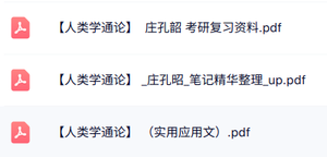 庄孔昭《人类学通论》复习资料+重点笔记