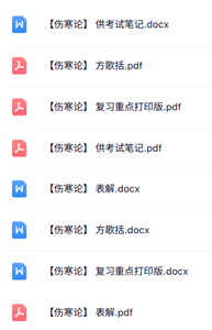 专业课《伤寒论》知识点+重点笔记+试题及答案