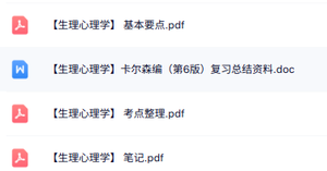 专业课《生理心理学》知识点+重点笔记