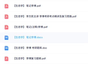 李博《生态学》复习提纲+重点笔记+题库及答案