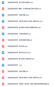 专业课《食品微生物学》知识点+重点笔记+试题及答案