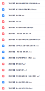 樊昌信《通信原理》知识点+重点笔记+试题及答案