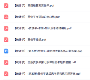 贾俊平《统计学》知识点总结+复习提纲+试题及答案
