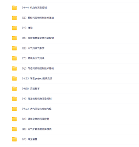 王书肖 大气污染控制工程 PPT教学课件 视频教程