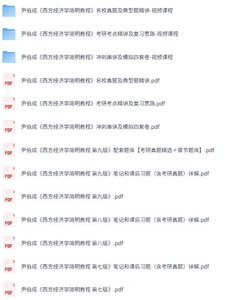 尹伯成《西方经济学简明教程》第七/八/九版 网课+考研真题笔记+PDF教材