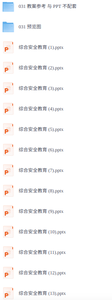 综合安全教育培训 28套 PPT课件（送参考教案）