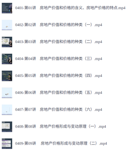 25房地产估价师《房估原理与方法》 视频讲解+讲义+教材大纲