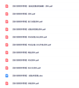 专业课《现代管理学原理》知识点+重点笔记+试题及答案