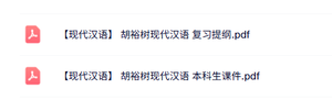 胡裕树《现代汉语》本科生课件+复习提纲