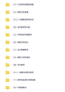 四川师范大学 张红 数学简史 PPT教学课件 视频讲解 学习资料