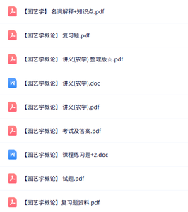 专业课《园艺学概论》知识点+重点笔记+试题及答案