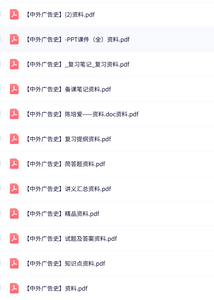 专业课《中外广告史》知识点+重点笔记+试题及答案