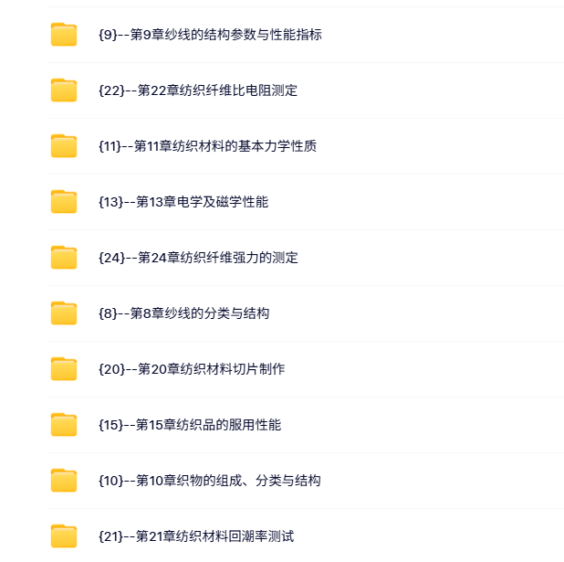武汉纺织大学 徐卫林 纺织材料学 PPT教学课件 视频教程讲解