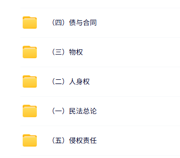 中南财经政法大学 陈小君 民法学 PPT教学课件 视频教程讲解
