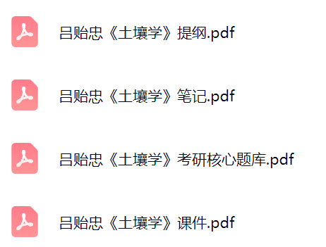 吕贻忠《土壤学》课件提纲+复习笔记+考研题库及答案
