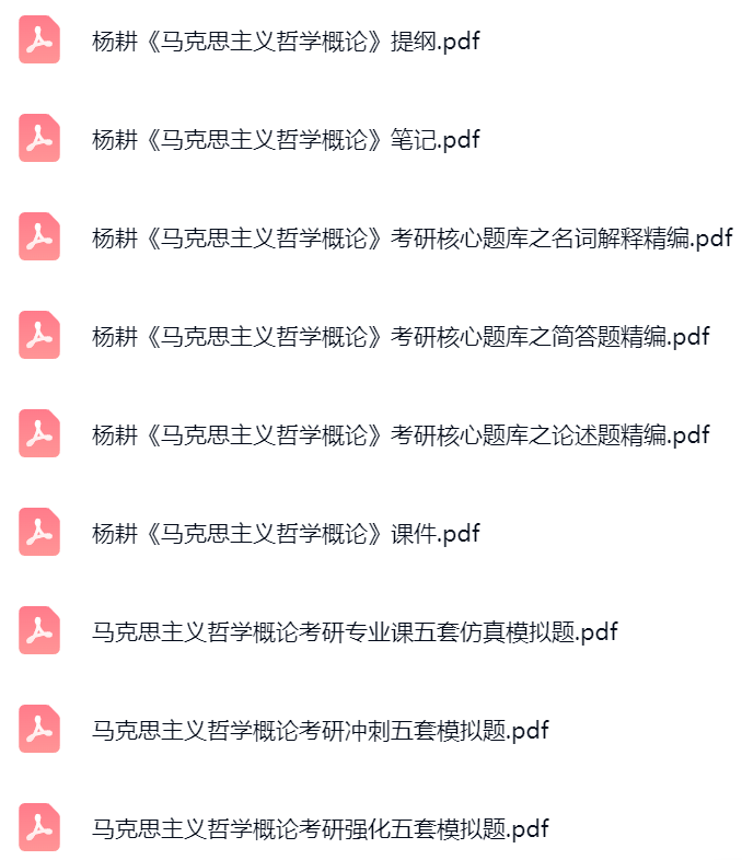 杨耕《马克思主义哲学概论》课件提纲+复习笔记+考研题库及答案