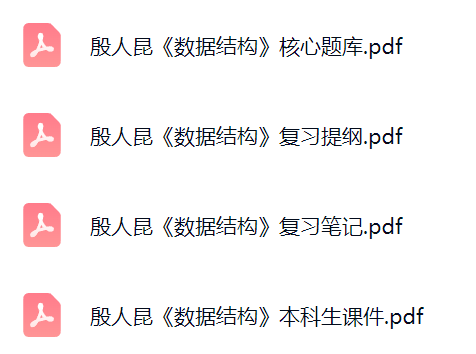 殷人昆《数据结构》课件提纲+复习笔记+考研题库及答案